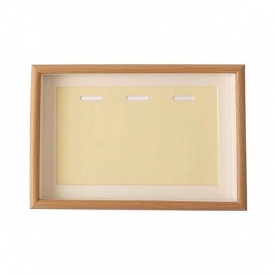 Badge Display Frame White Border A4 Medal Frame Beige Backing Board