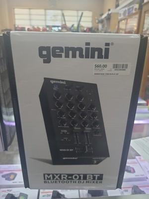 Gemini Audio Equipment MXR-01BT 2-Channel Professional Mixers Bluetooth Input DJ
