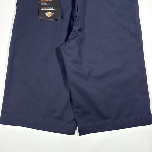 Dickies Navy Blue Classic Fit Girls Stretch Twill Bermuda Shorts W30 Kids - Picture 5 of 9