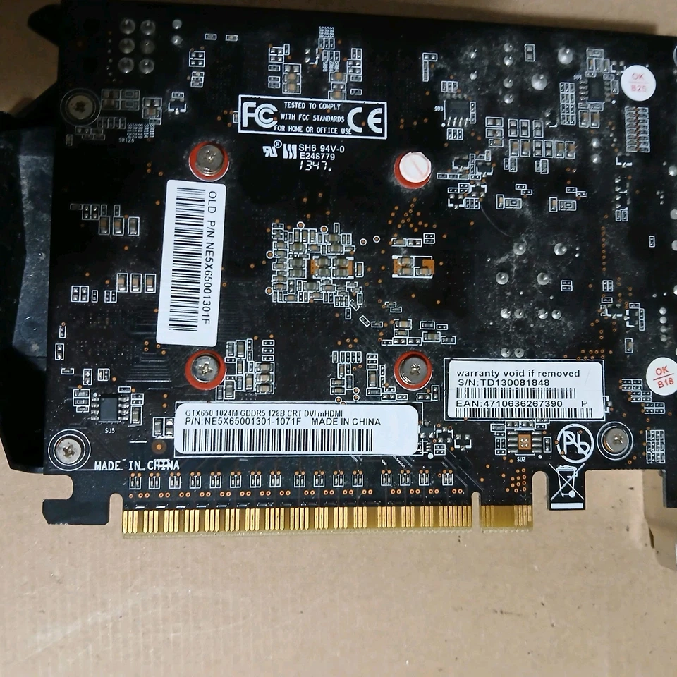 Palit Geforce GTX 650 1GB VGA DVI-D Mini HDMI GPU Graphics Card Working - Image 3 of 3