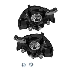 Front Steering Knuckles +Wheel Hub Bearings New for 2004-2010 Toyota Sienna FWD