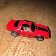 Vintage Tyco Slot Car Firebird Red HO Scale Running