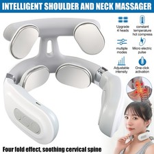 Electric Cervical Neck Pulse Massager Pain Shoulder Relief Body Muscle Relax UK