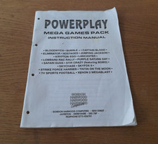Powerplay Mega Games Pack Instruction Manual by Gordon Harwood Computers - Amiga
