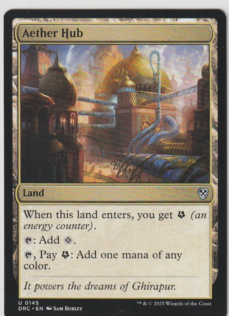 Aether Hub 145 Uncommon Commander: Aetherdrift Magic: The Gathering Near Mint