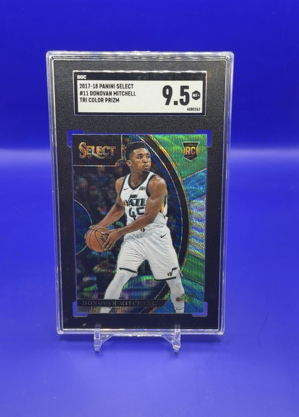 2017-18 Panini Select Concourse Donovan Mitchell Tri-Color Prizm (RC) Cavaliers