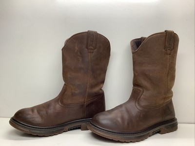 BOYS ROCKY WORK WATERP DARK BROWN BOOTS SIZE 5.5  M