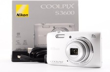 Nikon Coolpix S3600 Silver Excellent 5 Compact Digital Camera Y2631