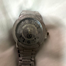 Luxury ice Analog Wristwatch Metal Bracelet A...