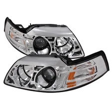 Spec-D Tuning 2LHP-MST99-KS Halo Projector Headlights for 99 to 04 Ford Musta...