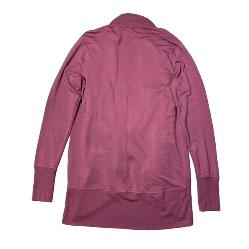 ATHLETA Cozy Soft Pranayama Wrap Victorian Berry Cardigan Size M - Picture 4 of 8