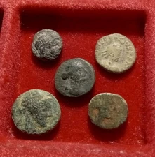 Lot Of 5 Chalkous & Nummus Æ 
