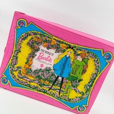 1968 Vintage Mattel The World of Barbie Double Doll Case Pink Floral #1007
