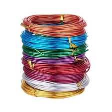12 Gauge 2mm Aluminum Craft Wire 8 Colors Coil Jewelry Floral Making Beadin...
