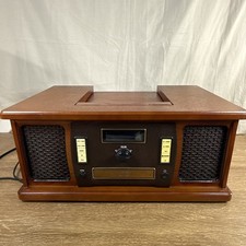 Innovative Technology ITVS-750 Wooden Turntable CD Cassette Radio NOT TESTED