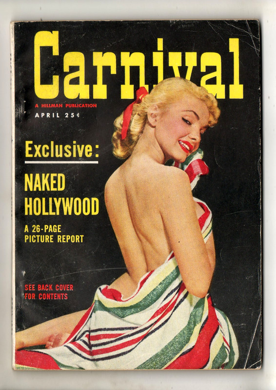 CARNIVAL MAGAZINE APRIL 1954 MARILYN MONROE IN BACK COVER + MORE KATHLEEN HUGHES