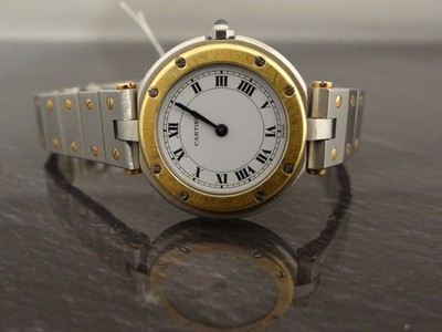 Cartier Santos Vendome Stahl Gold Damenuhr