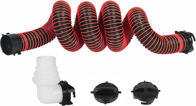 15FT RV Sewer Hose, 24-Mil Heavy Duty TPE Material for Abrasion Resistance and C