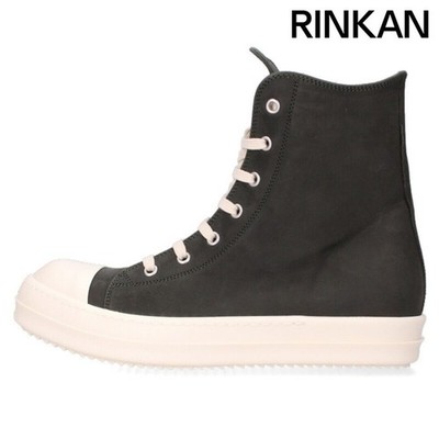 Rick Owens RAMONES Nubuck Leather High-top Sneakers Mens 40 Used c8dc3d215af0c93