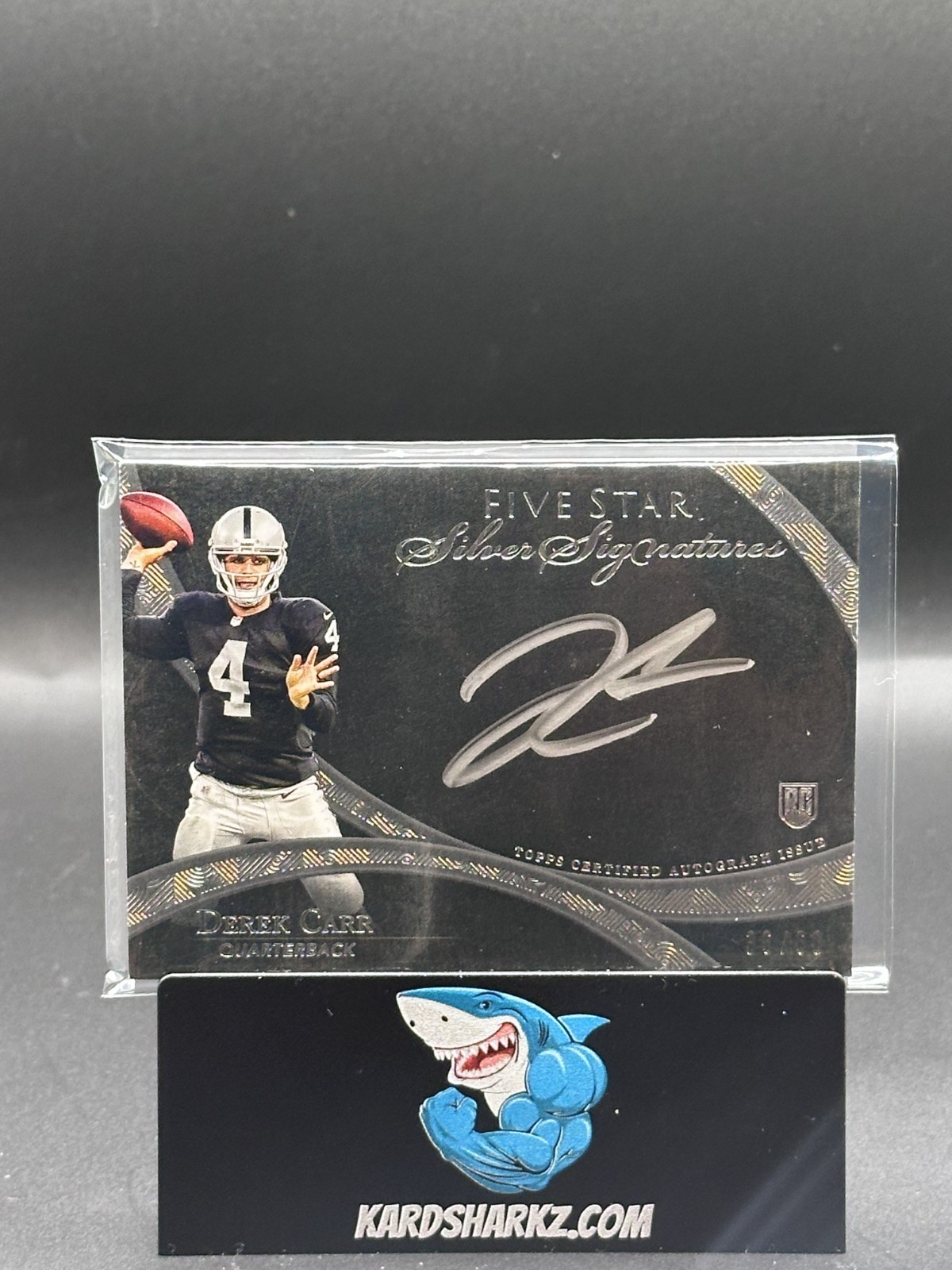 Derek Carr Topps Five Star Silver Signatures #DC Base