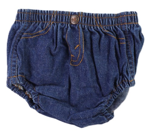 Vintage 80s 90s Little Levi’s Levis 12 Mos Months Denim Orange Tab Diaper Cover