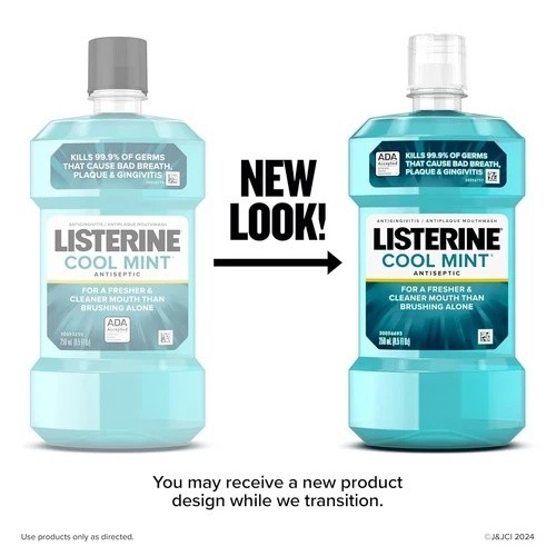 Cool Mint Antiseptic Mouthwash for Bad Breath, Plaque and Gingivitis, 250 ml - Picture 2 of 12