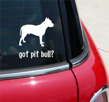 GOT PIT BULL BODY PITBULL PIT BULLS DOG GRAPHIC DECAL STICKER ART CAR WALL