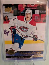 🔥 Young Guns High Gloss Emil Heineman Rookie 05/10 🔥 NHL🔥RC Islanders NY