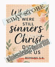 500 piece jigsaw puzzle Christ Died For Us Scripture christian salvation