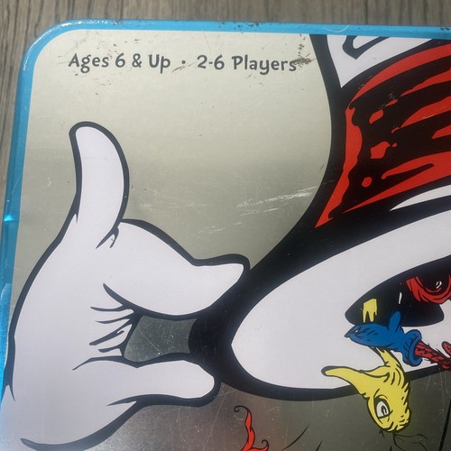 Dr Seuss Trivia Board Game Tin Box University Games 2000 Pre-owned Complete - Picture 8 of 8