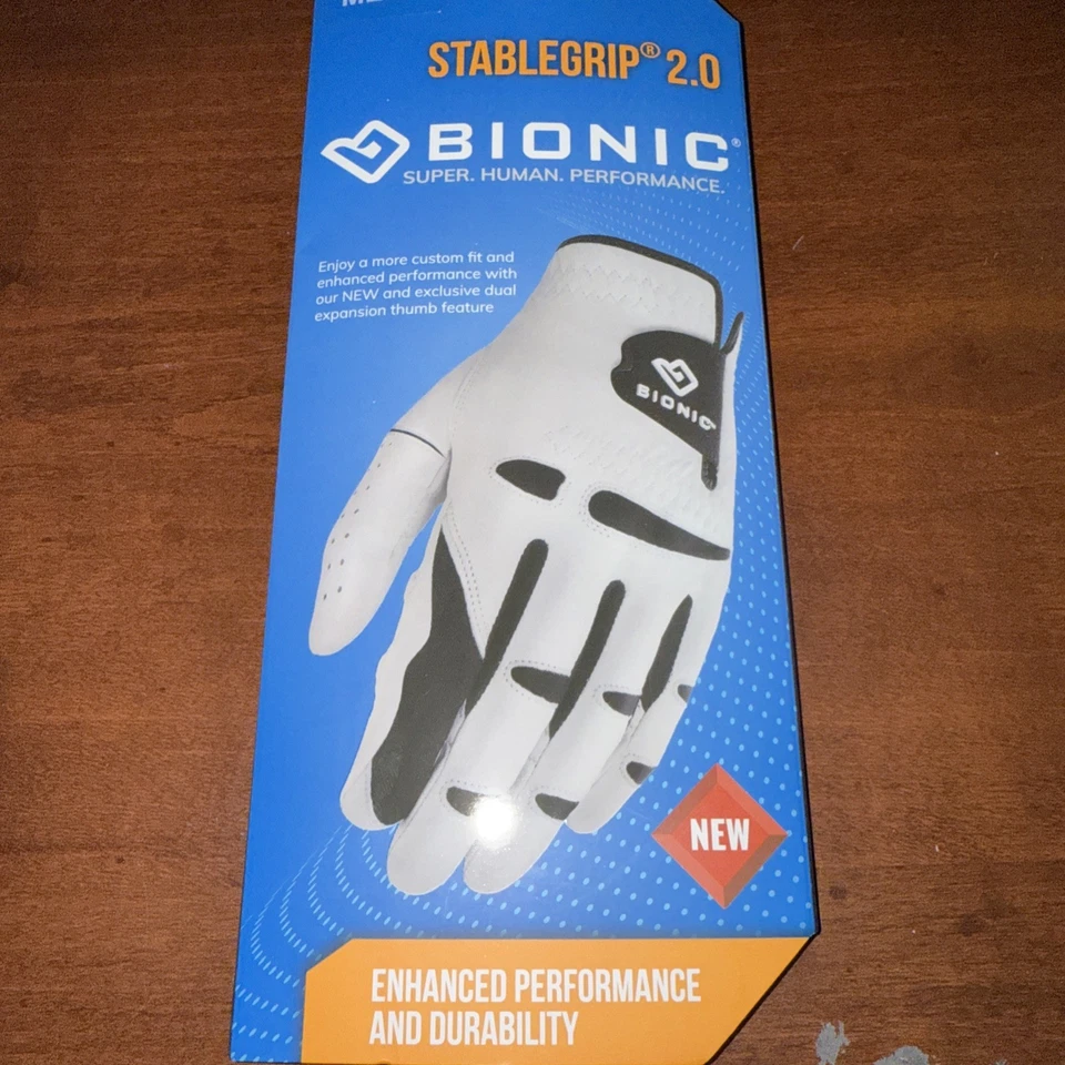 Bionic Men's Right Hand Stable Grip 2.0 Dual Expansion Zone Golf Glove - White - Image 2 of 4