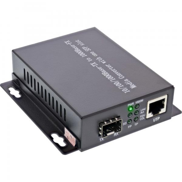 4064437 InLine InLine ,Network Media Converter 10/100/1000Mb/s TP a LWL (LC Dupl