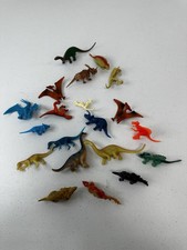 Dinosaur Toy set of 20 Assorted Mixed Plastic Rubber what you see/what you get