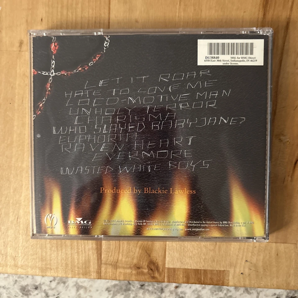 W.A.S.P. - Unholy Terror CD 2001 Metal Is 80s Metal Blackie Lawless OOP RARE Foto 2 de 4