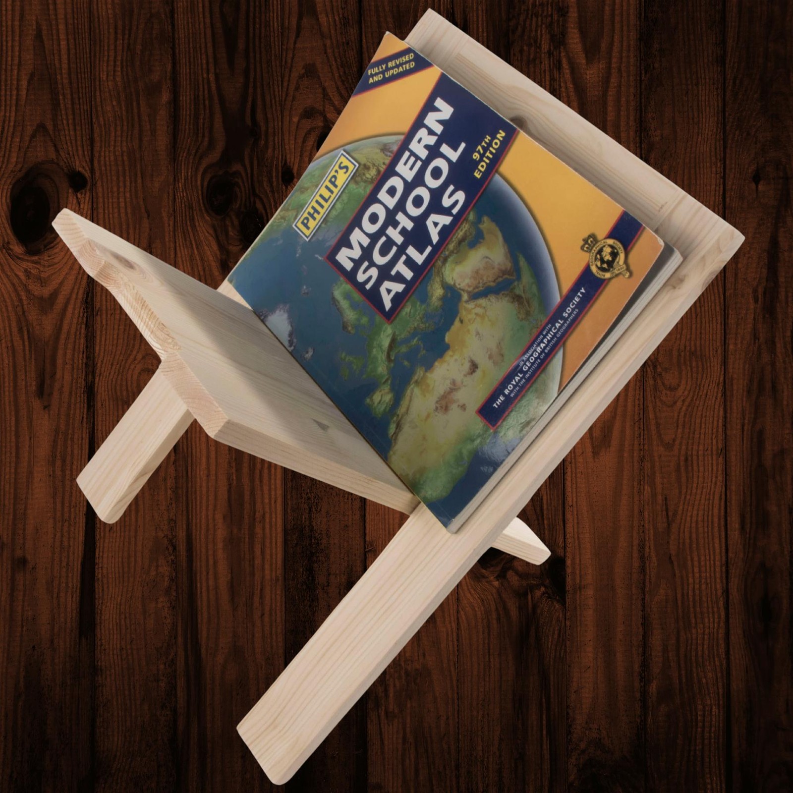 Wooden Magazine Newspaper Rack DIY To Decorate Unpainted File Holder Organiser