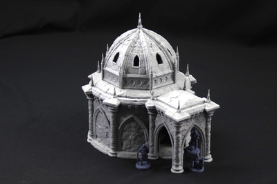 Großes Mausoleum kompatibel mit Warhammer Mordheim DnD RPG 28/32mm Tabletop