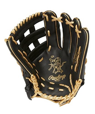 Rawlings Baseball Glove Adult Soft HOH BLACK LABEL [For All