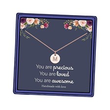 Easter Gifts for Kids Teen Girls Women - 14K Gold Rose Gold M