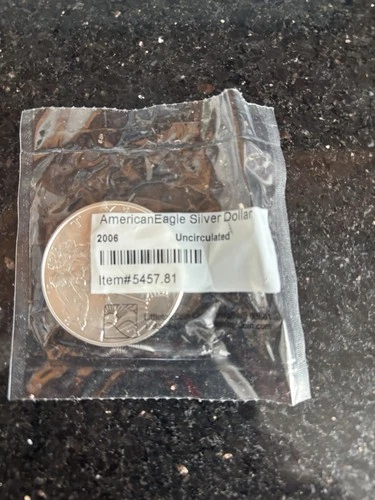 2006 American Silver Eagle $ 1 One Oz .999 Fine Silver  Uncirculated - Littleton