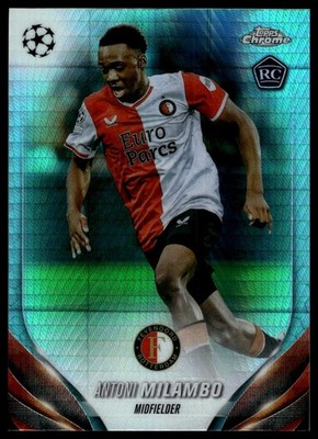 2023-24 Topps Chrome UEFA Club #140 Antoni Milambo Aqua Prism Refractor