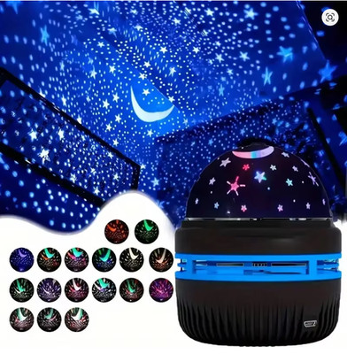 Galaxy Star Projector Night Light - LED Starry Sky Room Lamp - Kids Bedroom Gift