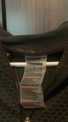 Sweat à Capuche Gymshark Onyx V3 - Gris - Taille L - Zip - Occasion Parfait État