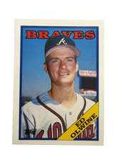 Excellent: Vintage 1988 topps Ed Olwine Atlanta Braves Trading Card