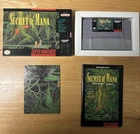 Secret of Mana (SNES, 1993) Super Nintendo Complete CIB Very Good Condition