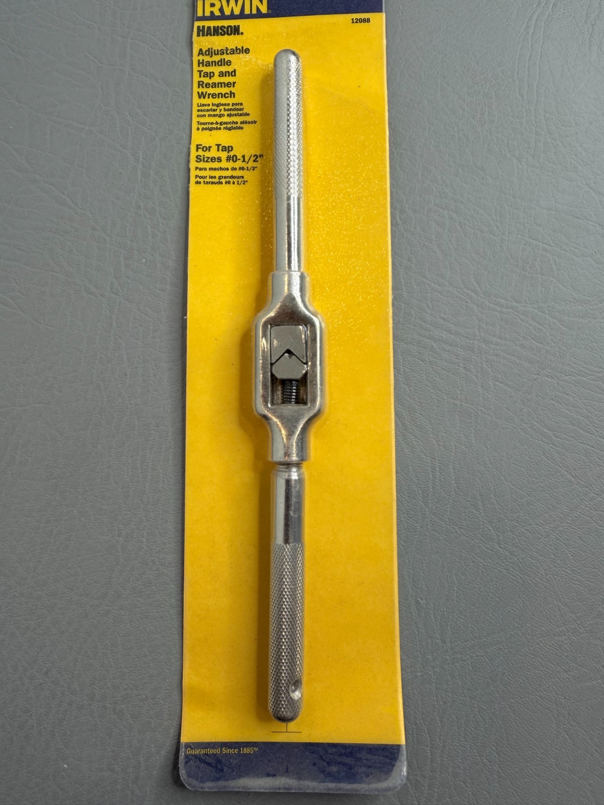 Irwin Hanson Adjustable Tap Wrench 12088 SAE 12.5 in. for tap sizes #0-1/2"