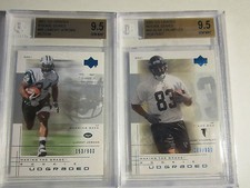 2001 ALGE CRUMPLER #90 BECKETT 9.5 GEM MINT & LAMONT JORDAN 9.5 GEM MINT LOT B 4