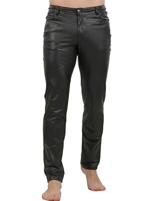 Herren Wetlook Hoser Hose Herren Hose Herren Wetlookhose Lederhose