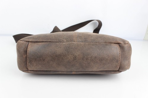 ARTHUR & ASTON sac bandoulière cuir marron porté travers Excellent état - Imagen 8 de 13
