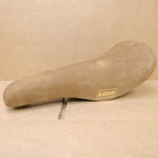 New-Old-Stock Koga Miyata Saddle with Faux Suede Tan Cover (Blemishes)