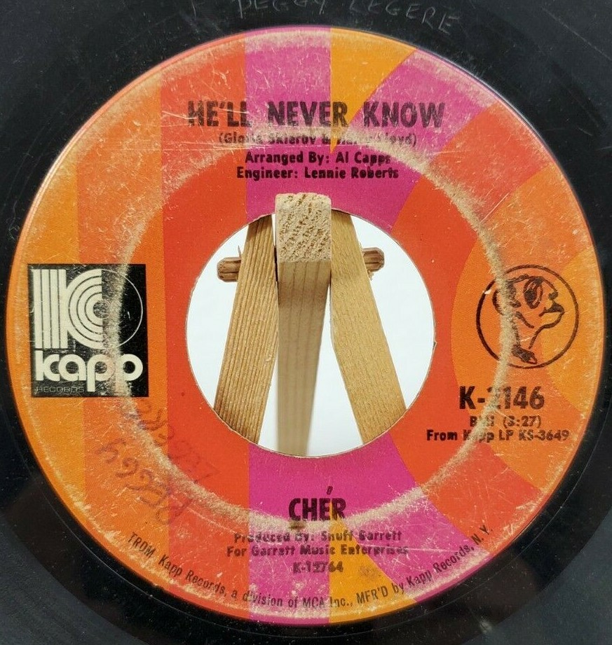 Cher ‎– The Originals Cher: Gypsys, Tramps, & Thieves/He'll Never Know 45 RPM KAPP